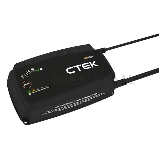 CTEK Charger PRO25SE EU 12 / 24 V, 25 A, 40 - 500 Ah | 40-197