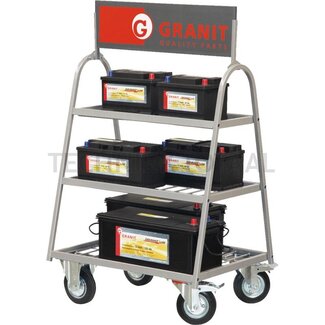 GRANIT Batteriewagen 770 x 600 x 1380 mm