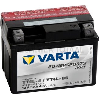 Varta Batterie POWERSPORTS AGM 12 V, 3 Ah, 114 x 71 x 86 mm