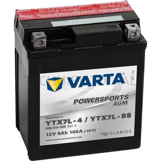 Varta Batterie POWERSPORTS AGM 12 V, 6 Ah, 114 x 71 x 131 mm
