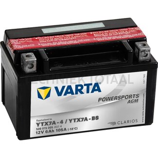 Varta Accu POWERSPORTS AGM 12 V, 6 Ah, 151 x 88 x 94 mm