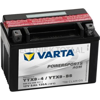 Varta Battery POWERSPORTS AGM 12 V, 8 Ah, 152 x 88 x 106 mm