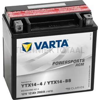 Varta Batterie POWERSPORTS AGM 12 V, 12 Ah, 152 x 88 x 147 mm, Polart Y5