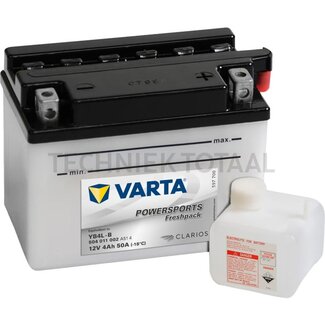 Varta Batterie POWERSPORTS Freshpack 12 V, 4 Ah, 121 x 71 x 93 mm, Polart Y5