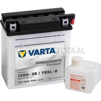 Varta Accu POWERSPORTS Freshpack 12 V, 5 Ah, 121 x 61 x 131 mm, pool Y4