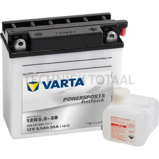 Varta Accu POWERSPORTS Freshpack 12 V, 5,5 Ah, 136 x 61 x 131 mm, pool Y6