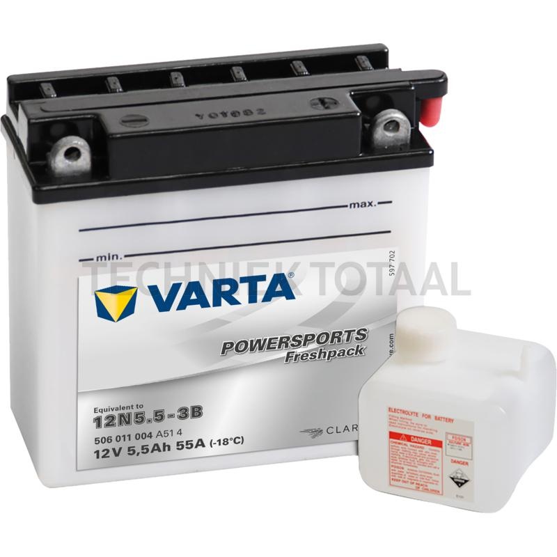 Varta Accu POWERSPORTS Freshpack 12 V, 5,5 Ah, 136 x 61 x 131 mm, pool Y6 | 682384