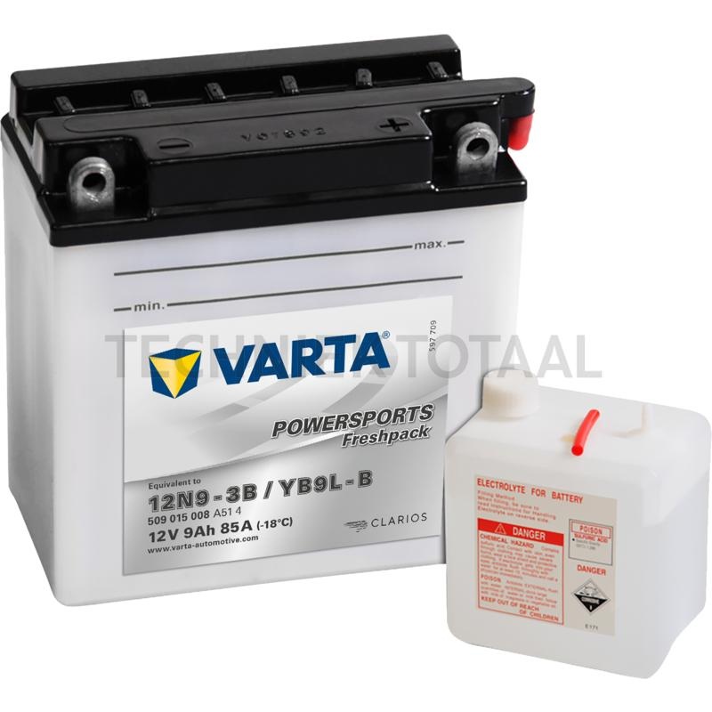 Varta Accu POWERSPORTS Freshpack 12 V, 9 Ah, 85 A, 136 x 76 x 140 mm, Y6 | 682391