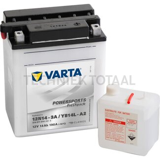 Varta Batterie POWERSPORTS Freshpack 12 V, 14 Ah, 190 A, 135 x 90 x 167 mm, Y8
