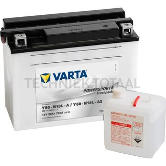 Varta Battery POWERSPORTS Freshpack 12 V, 20 Ah, 260 A, 207 x 92 x 164 mm, Y7