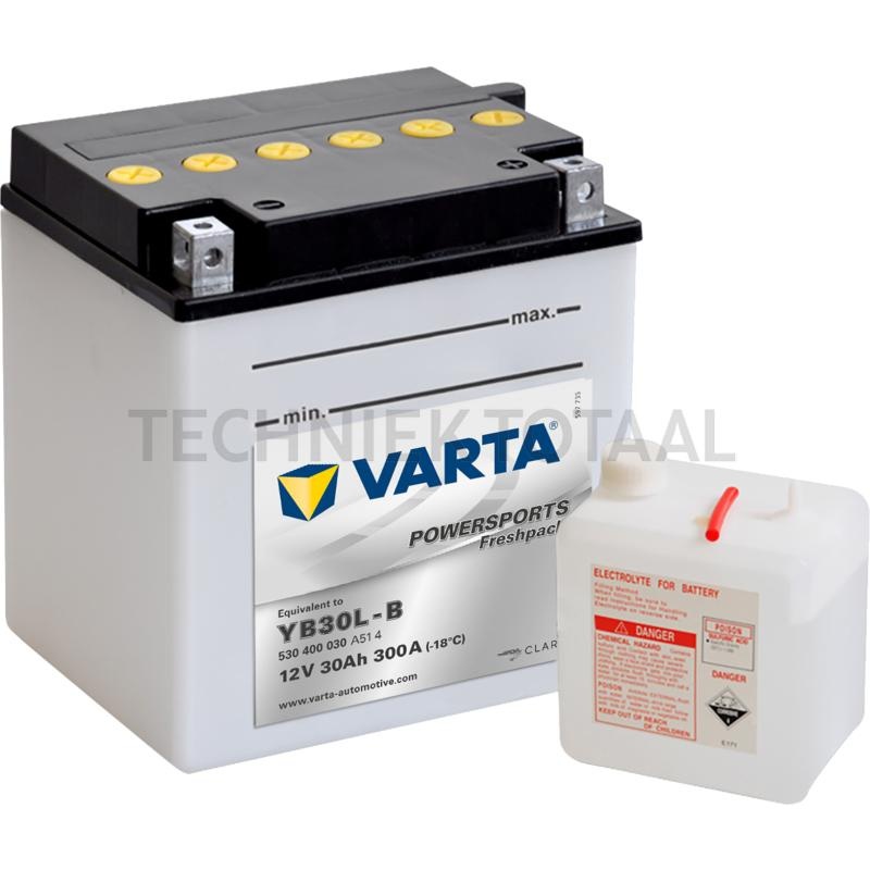 Varta Accu POWERSPORTS Freshpack 12 V, 30 Ah, 300 A, 168 x 132 x 176 mm | 682420