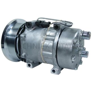 SANDEN Klimakompressor 12 V, Ø 133 mm, 8 Nuten Caterpillar D3K, D3K2