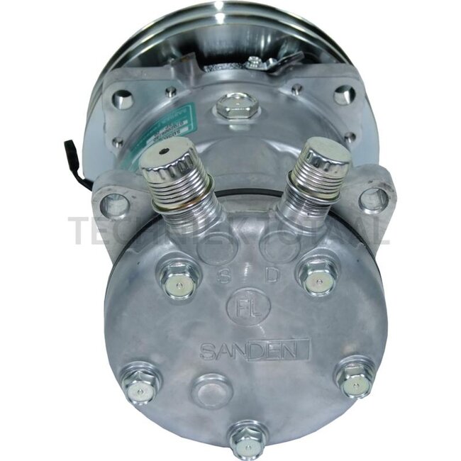SANDEN Aircocompressor 12 V, R 134a, poelie-Ø 152 mm, 2 groeven | SD5H14-6651