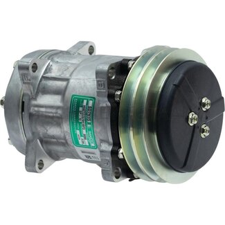 SANDEN Klimakompressor 12 V, Riemenscheibe Ø 140 mm, 2 Nuten Massey Ferguson