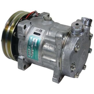 SANDEN Klimakompressor 12 V, Riemenscheibe Ø 119 mm, 2 Nuten, 200 ccm Öl