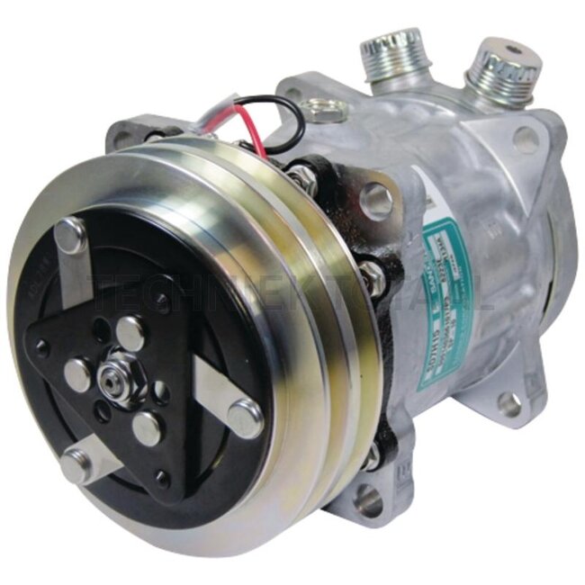 SANDEN Air conditioning compressor 12 V, pulley Ø 119 mm, 2 grooves, 200 ccm oil | 84316006, 5129685, 5165549, 51219592, SD7H15-8223