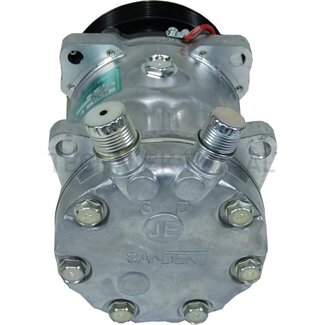 SANDEN Aircocompressor 12 V, Ø 119 mm, 6 groeven, 135 ccm Ford, New Holland