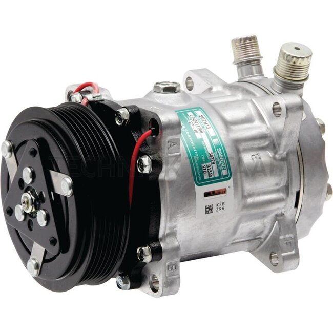 SANDEN Klimakompressor 12 V, Ø 119 mm, 6 Nuten, 135 ccm Ford, New Holland | 82016157, 82008688, SD7H15-8229