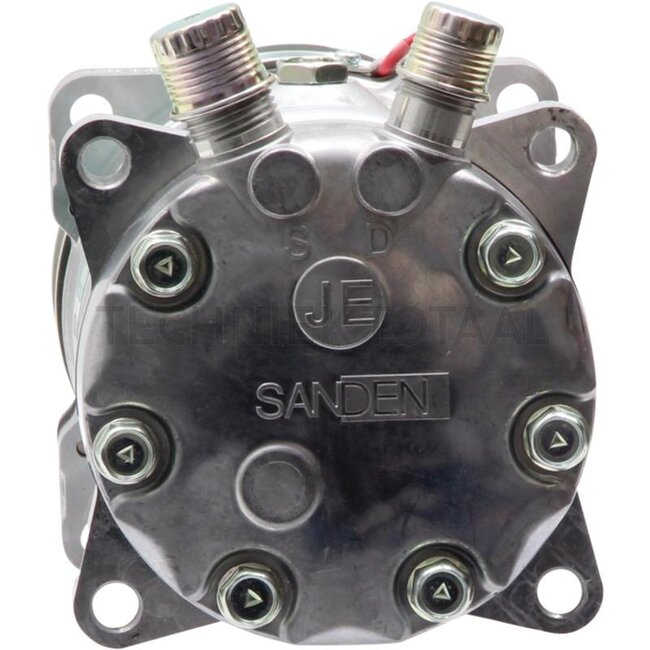 SANDEN Klimakompressor 12 V, Riemenscheibe Ø 119 mm, 8 Nuten, 135 ccm Öl | 82016158, 87709786, SD7H15-8230, 82002069, 82008689