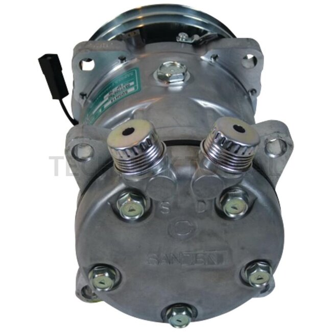 SANDEN Aircocompressor 12 V, Ø 132 mm, 2 groeven, 175 ccm | 0.010.1318.4, 0.007.7198.4, SD5H14-6642, 5165548, 5165549