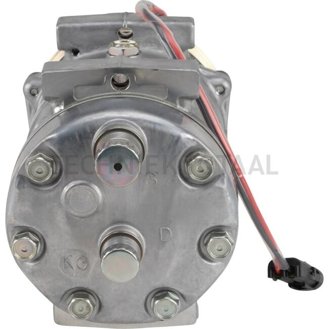 SANDEN Aircon compressor 12 V, pulley Ø 119 mm, 4 grooves Case IH, New Holland | 84448669, SD7H15-8173, 05040809300