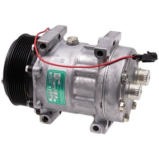 SANDEN Aircon compressor 12 V, Ø 119 mm, 8 grooves, 200 ccm JCB Fastrac