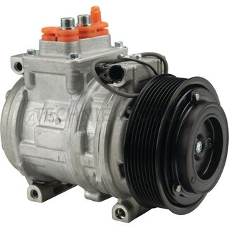 Denso Aircocompressor 12 V, poelie Ø 119 mm, 8 groeven Claas
