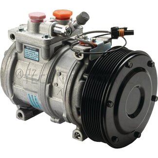 Denso Aircocompressor 24 V, R 134a, poelie-Ø 140 mm, 8 groeven