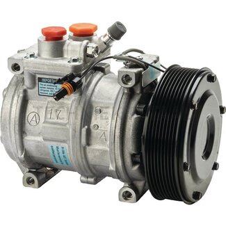 Denso Aircocompressor 12 V, Ø 140 mm, 8 groeven John Deere