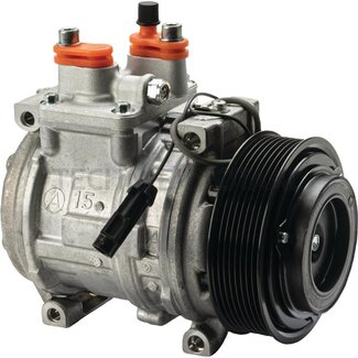 Denso Aircocompressor 12 V, poelie-Ø 120 mm, 8 groeven John Deere