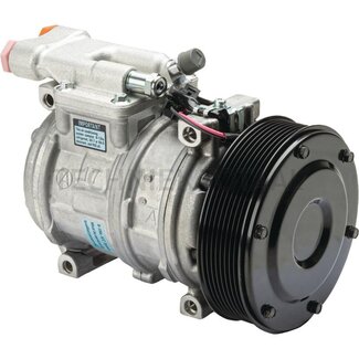 Denso Aircocompressor 24 V, R 134a, poelie Ø 140 mm, 8 groeven