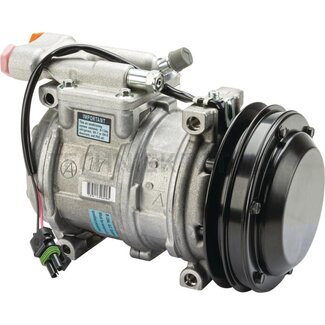 Denso Aircocompressor 24 V, R 134a, poelie Ø 145 mm, 1 groef