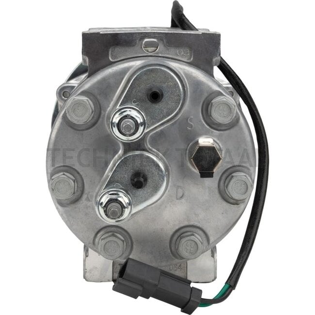 GRANIT Air conditioning compressor 24 V, R 134a, pulley Ø 133 mm, 8 grooves Caterpillar | QP7H15-4095G, 320-1291