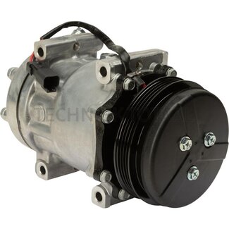 GRANIT Klimakompressor 12 V, R 134a, Riemenscheibe Ø 119 mm, PV4 Nuten Caterpillar