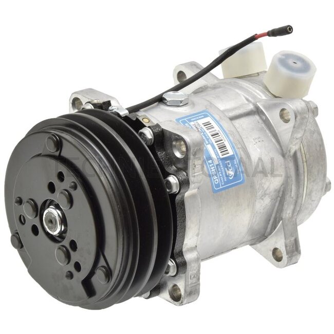 GRANIT Klimakompressor 12 V, R 134a, Riemenscheibe Ø 132 mm, 2 Nuten | 851111N, QP5H14-6642, 0.007.7198.4, 0.010.1318.4, 5165549
