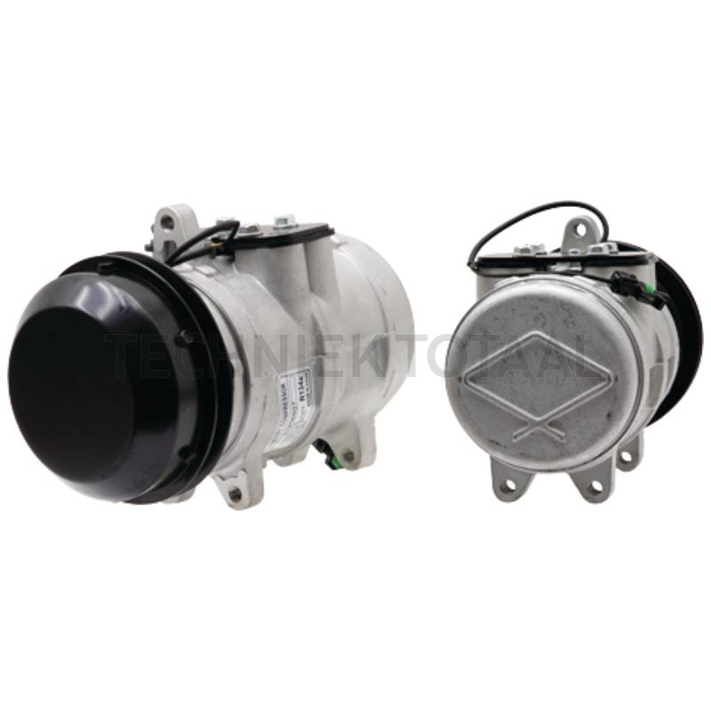 AKS-Dasis Aircocompressor 12 V, poelie Ø 146 mm, 1 groef John Deere | 850516N, SE501460, SE501464, SE503049, SE503051