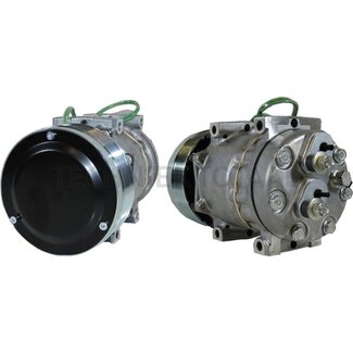 SANDEN Aircocompressor 24 V, poelie-Ø 133 mm, 8 groeven Caterpillar
