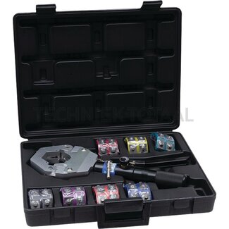 CGS Crimping tool manual press with 7 persblokken G6, G8, G10, G12
