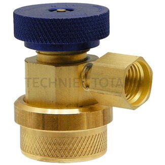 WAECO Service snelkoppeling lagedruk R134a M14 x 1,5 blauw, 90° gebogen