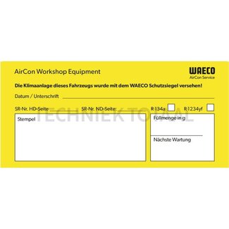 WAECO Aircoservice sticker auto-airco - 5 stuks