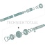 DANA Spicer Synchro unit, complete input shaft Ø 71 / 76 mm | 0.011.8631.4, 0.011.8631.4/10, 3284803