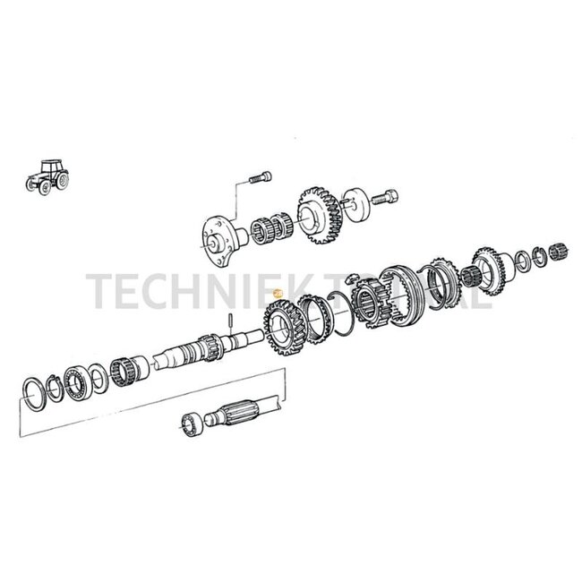 GRANIT Gear wheel transmission forwards 25 teeth Fendt Farmer 309 | 199110080960, H199110080050, H210103080010, E199110080059