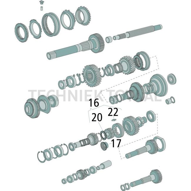 DANA Spicer Synchroneinheit kpl Overdrive und Wendeschaltung Landini | 3534574M91, 3175923