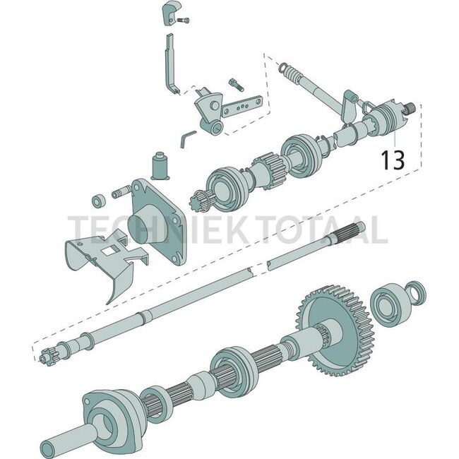 GRANIT Sleeve PTO shaft Massey Ferguson 354 - 394, 3210 - 3235 | 3307885M1