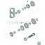 DANA Spicer Synchro unit, complete 1ste / 2de and 3de / 4de gear drive shaft | 87358181, I87358181, 3344133