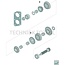 DANA Spicer Synchroneinheit kpl 1ste / 2de und 3de / 4de Gang Antriebswelle | 87358181, I87358181, 3344133