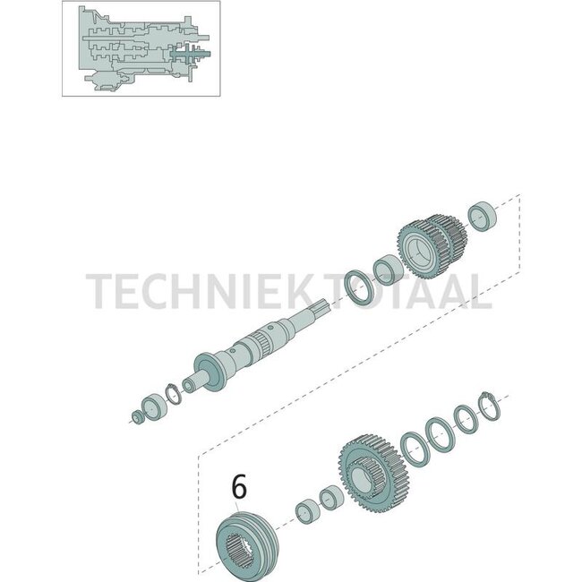 DANA Spicer Synchro unit, complete High/Low range shift 16 x 16 and 17 x 16 | 5196249, 3291543, I5196249