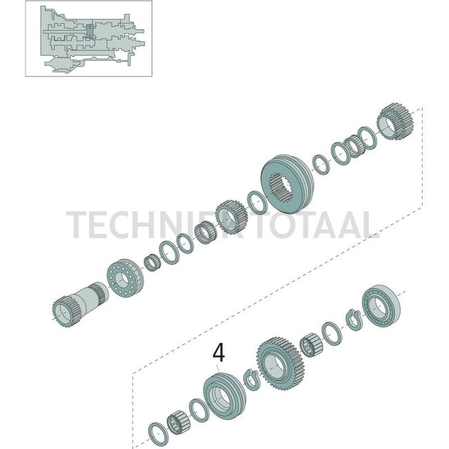 DANA Spicer Synchroneinheit kpl 16 x 16 / 16 x 17 und 24 x 24, Ø 90 mm | 47126058, I47126058, 3302593