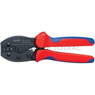 KNIPEX Crimping pliers open plug connector 4,8 + 6,3 mm, 0,5 - 6 mm², 220 mm