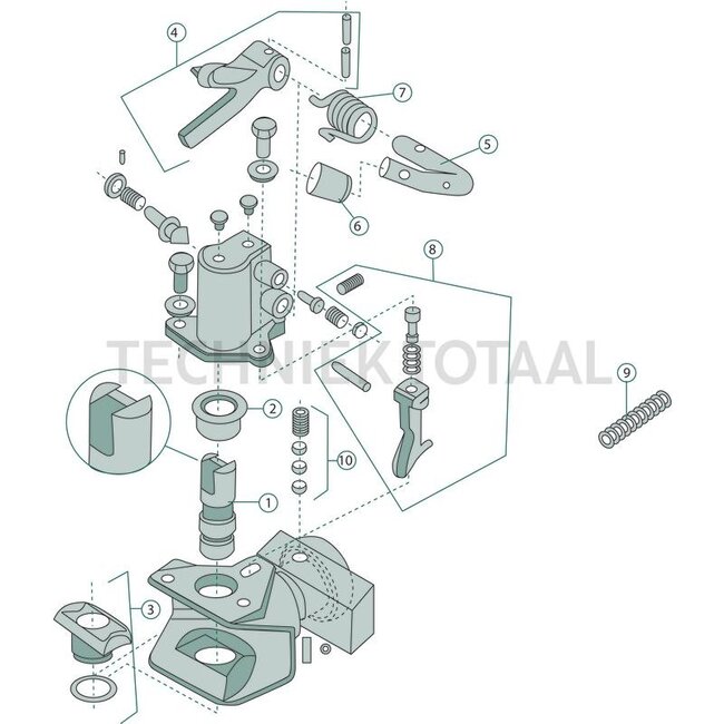 Walterscheid Koppelingspen Ø 32 x 128 mm KU 6400 serie | 8003255